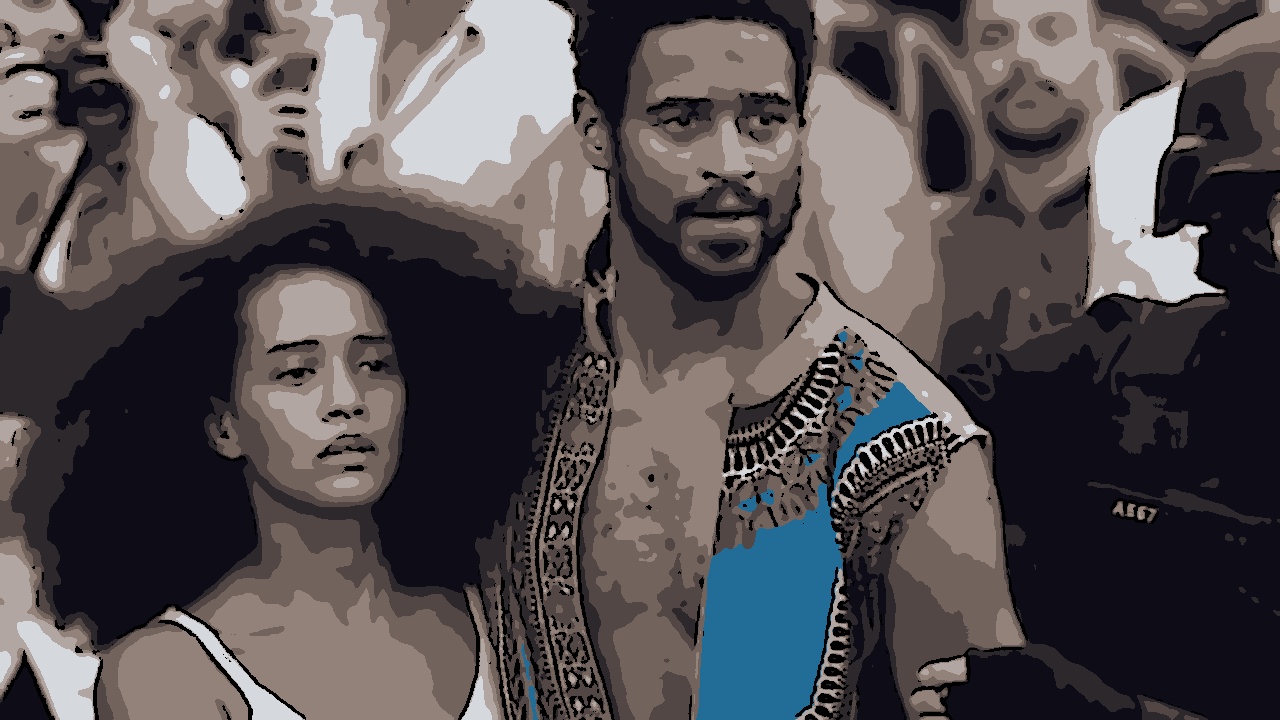 Taís Araújo e Alfred Enoch em cena de Medida Provisória, filme dirigido por Lázaro Ramos (Divulgação)