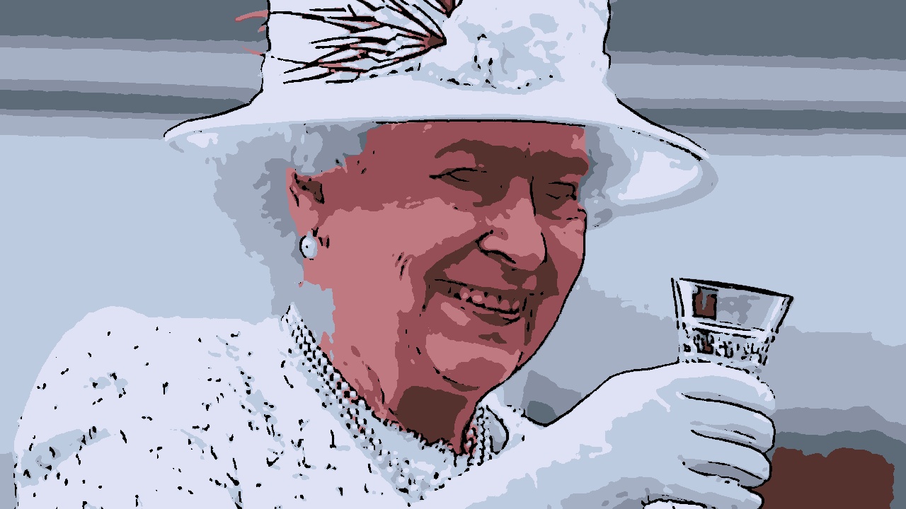 Rainha Elizabeth II bebeu diariamente seu dry martini até os 95 anos!