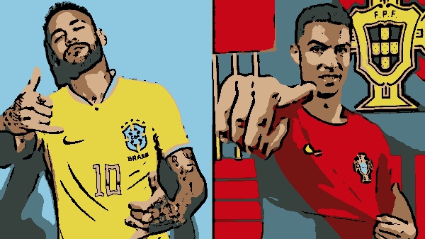 Neymar e Cristiano Ronaldo: destaques da Copa tem mansões impressionantes (Montagem/Instagram)