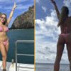 Monique Alfradique ostenta corpaço em passeio de barco por Noronha (Montagmem/Instagram)