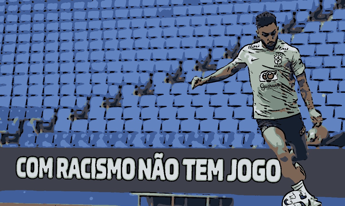 Brasil joga contra Guiné de preto, em protesto contra racismo (Foto: J.Marconne/CBF)