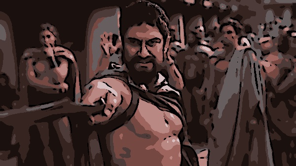 Gerard Butler em cena de 300 (Reprodução)