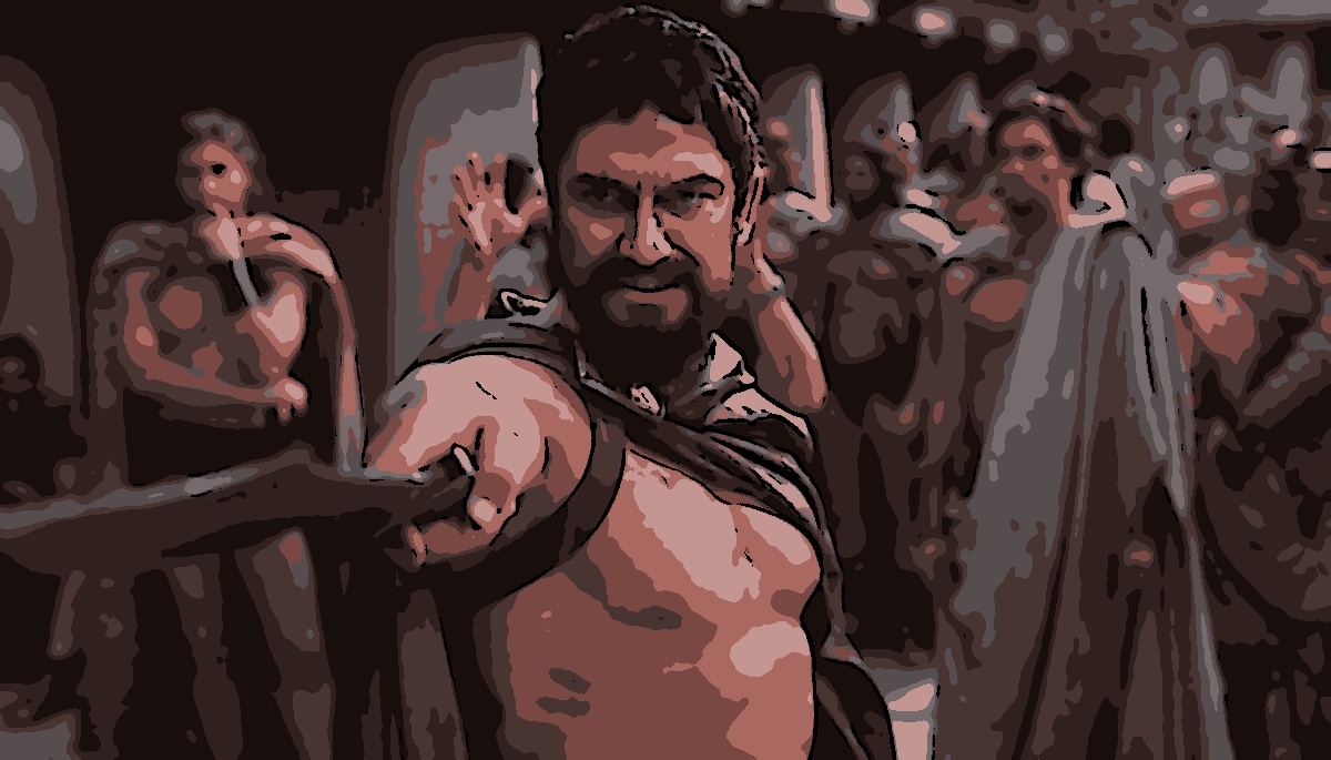 Gerard Butler em cena de 300 (Reprodução)