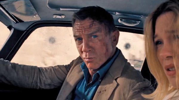 Cena 007 Sem Tempo para Morrer com Daniel Craig e Léa Seydoux (Reprodução)