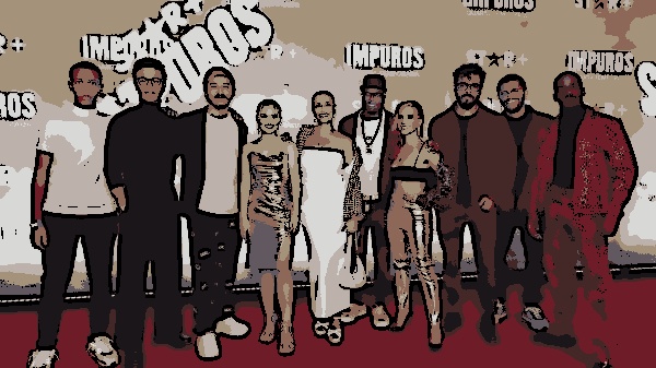 Elenco de "Impuros" na Première da série