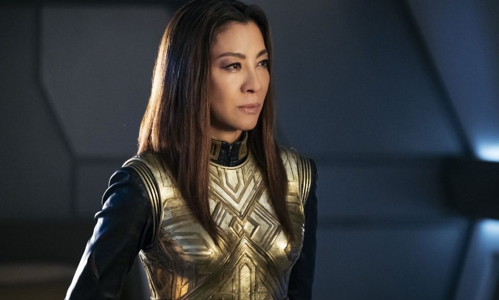 A premiada Michelle Yeoh vive a capitã Philippa Georgiou em Star Trek Discovery (Foto: Divulgação)