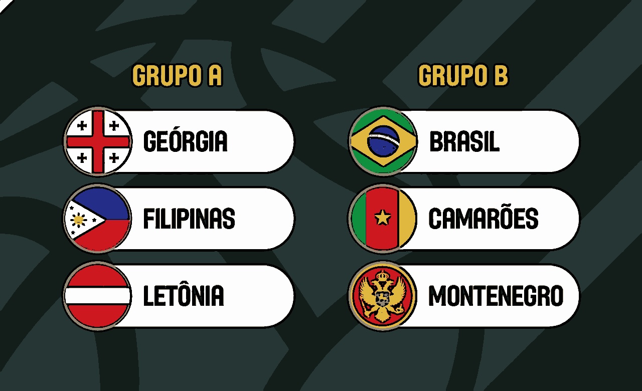 Brasil conheceu os rivais do Pré-Olímpico