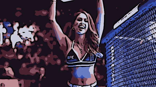 Brittney Palmer fez o anúncio antes do UFC 296