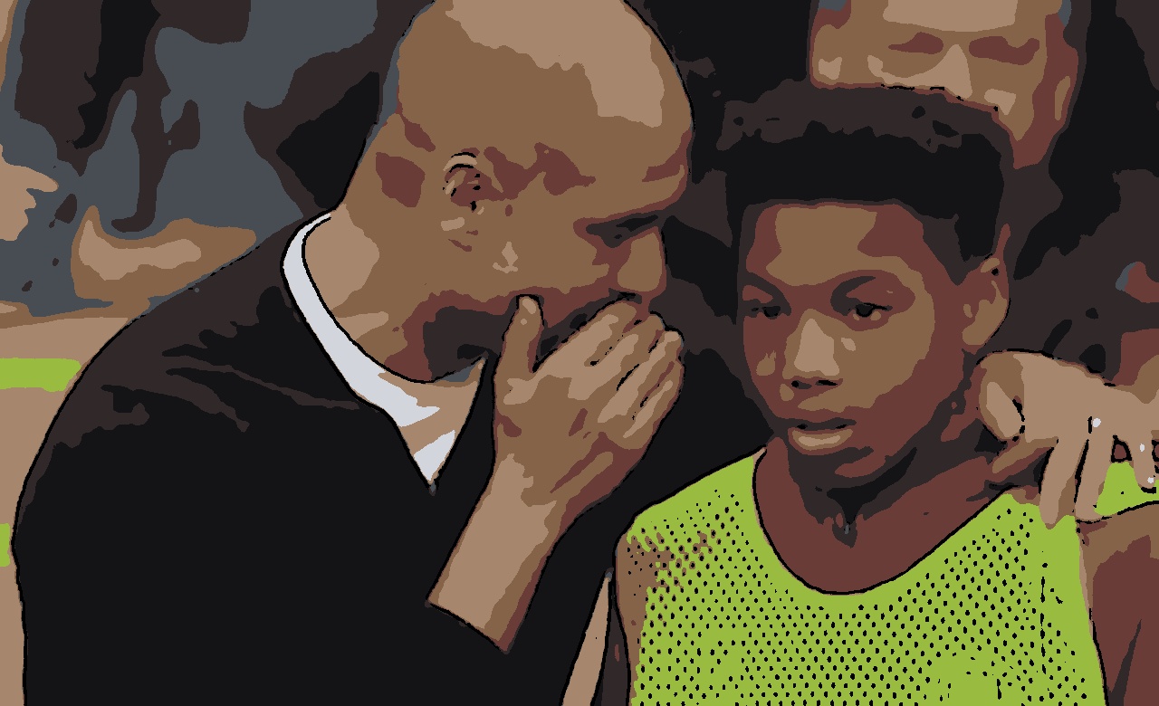 De gandula, Micah Hamilton recebeu instruções de Guardiola