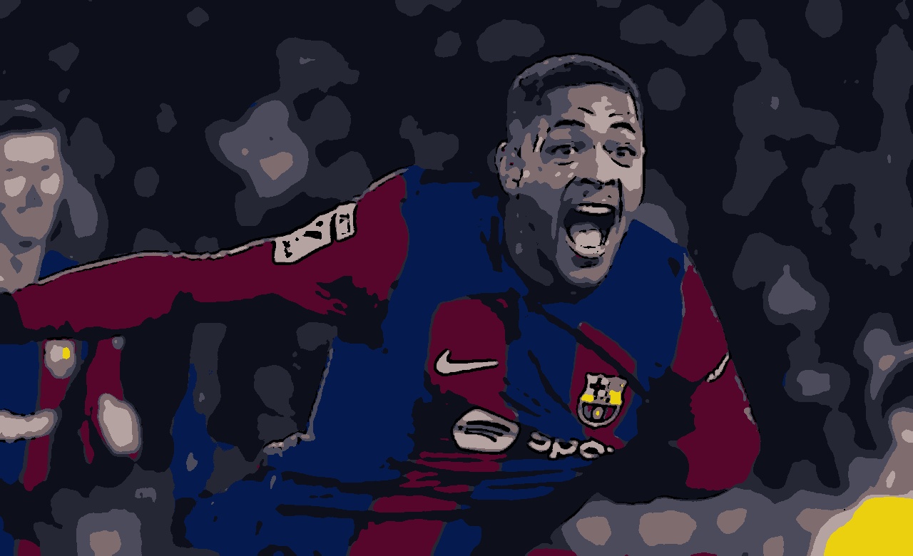 Vitor Roque vibrou com o primeiro gol