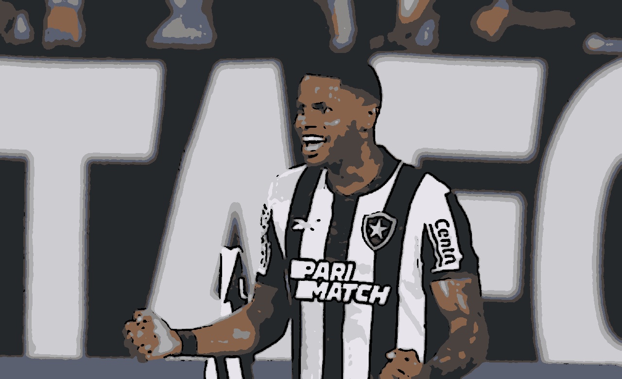 Júnior Santos comandou a vitória do Botafogo