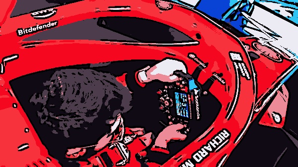 Simulador de corrida de última geração da Ferrari (Foto: Ferrari Museum)