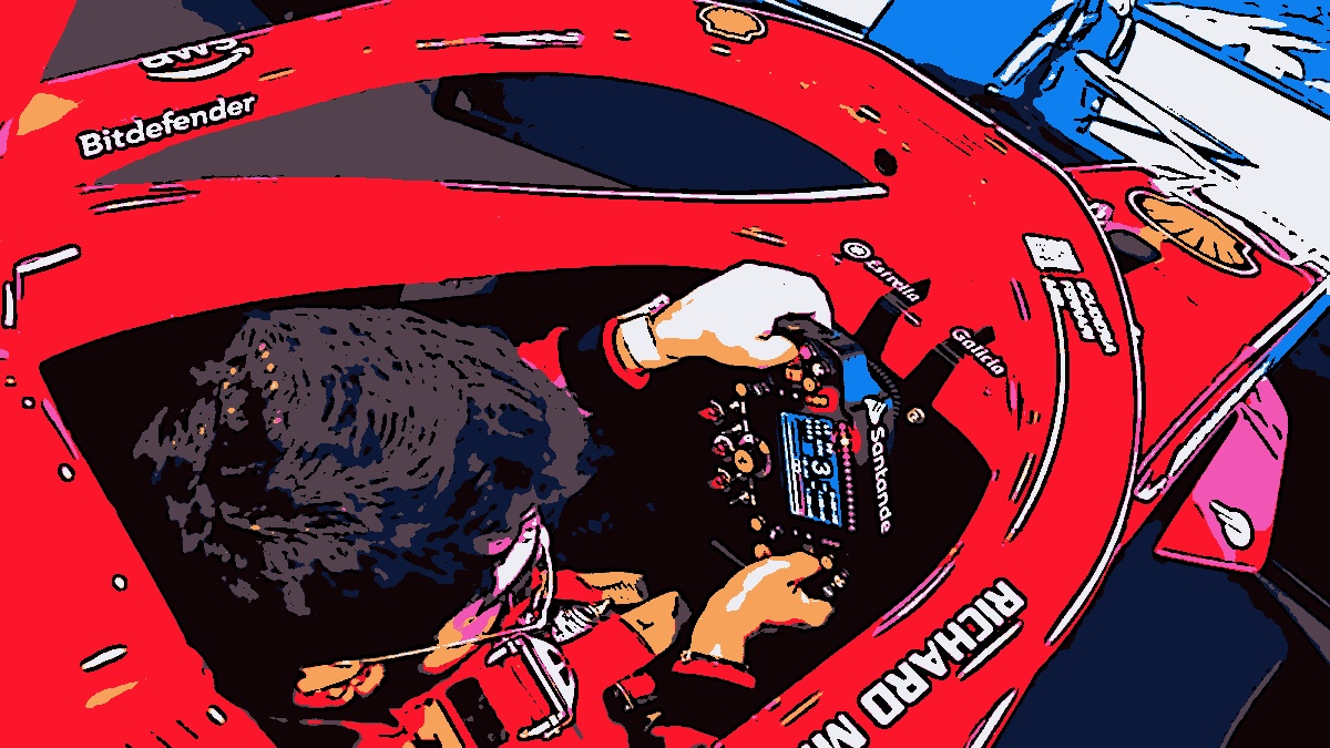 Simulador de corrida de última geração da Ferrari (Foto: Ferrari Museum)