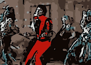 Michael Jackson em "Thriller": videoclipe do astro mudou a indústria dos clipes musicais