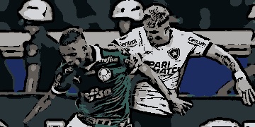 Palmeiras lutou até o fim no duelo contra o Botafogo, pela Copa Libertadores