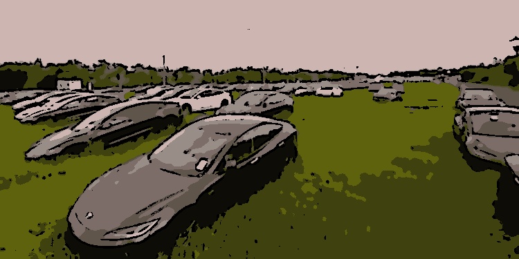 Teslas usados estão se amontoando em terrenos nos Estados Unidos