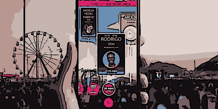 App do Rock in Rio 2024 tem a nova função "Tô Aqui", que permite compartilhar a localização com amigos