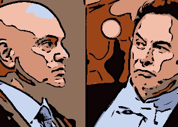 Alexandre de Moraes e Elon Musk: 18 milhões de reais em multas por descumprimento de ordem da justiça