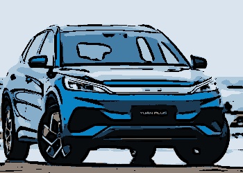 O elétrico Yuan Plus, um dos modelos da gigante chinesa BYD