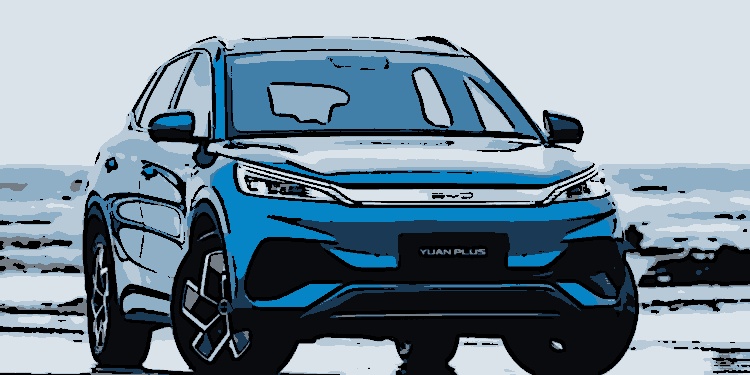 O elétrico Yuan Plus, um dos modelos da gigante chinesa BYD