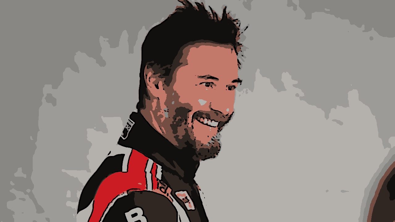 O astro de Hollywood Keanu Reeves se aventura no automobilismo aos 60 anos