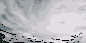 Imagens feitas a partir da ISS mostram o olho do furacão Milton