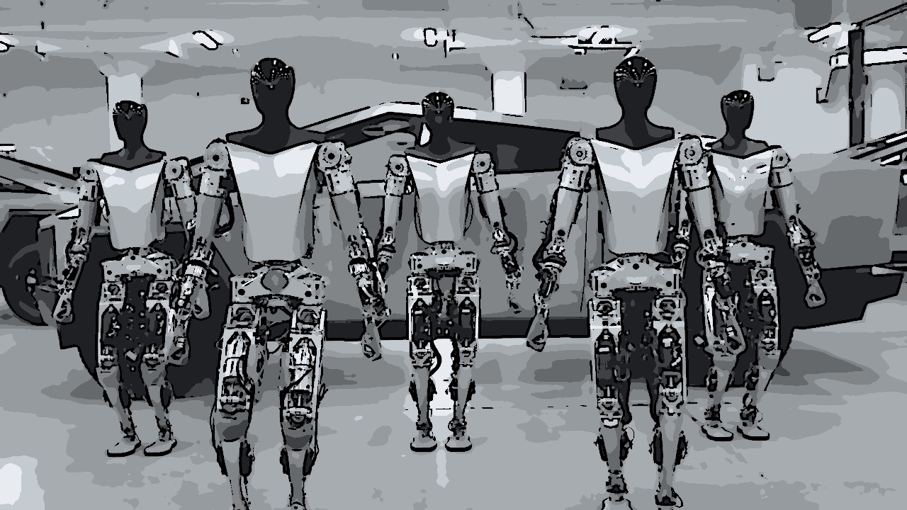 Robôs utilizados em evento da Tesla usaram controle humano remoto