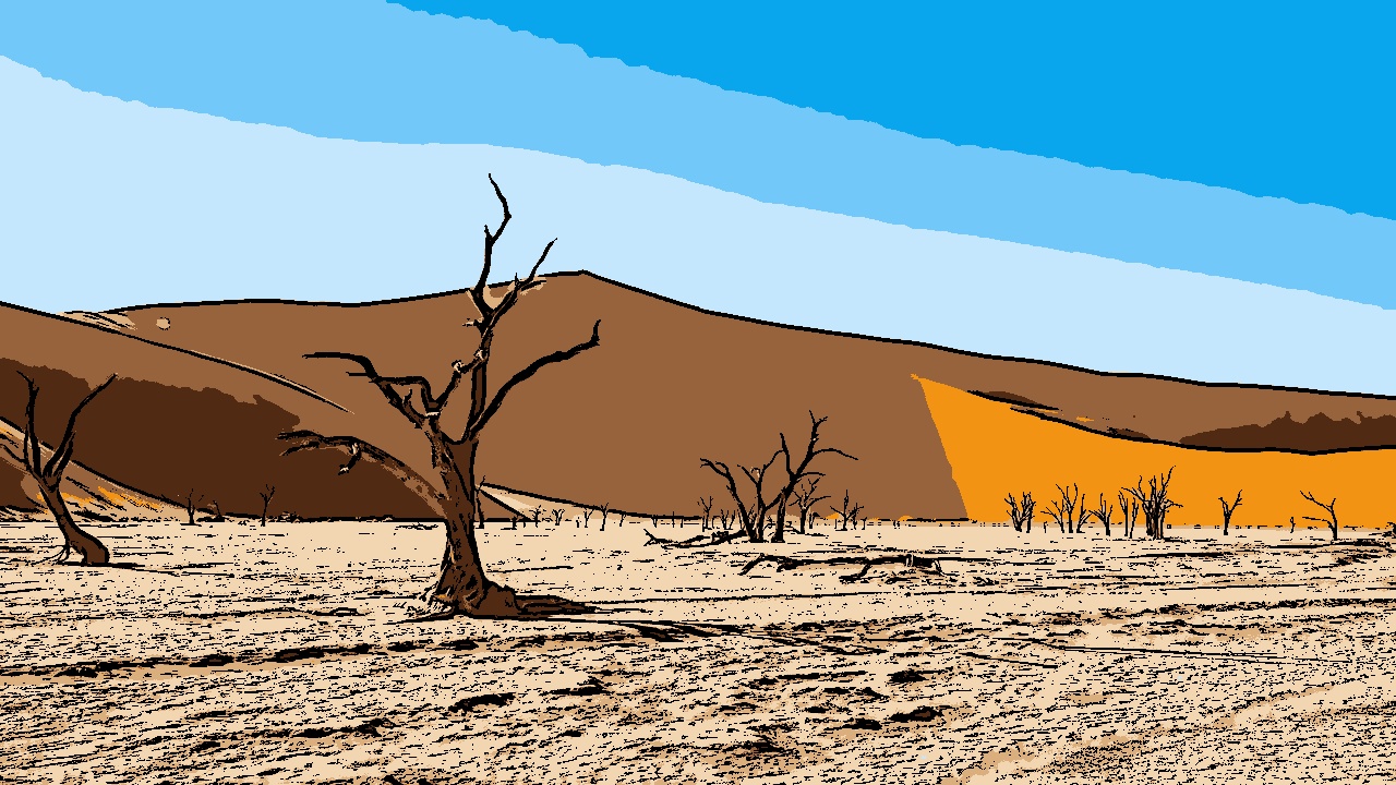 Rara sequência de chuvas no Deserto do Saara formou belas lagoas em áreas secas