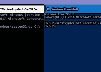 CMD Prompt e Power Shell estão disponíveis no Windows e atendem diferentes necessidades de usuários
