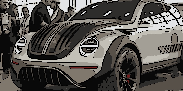 Tesla Fusca é um conceito que reimagina o Volkswagen Fusca com tecnologia e design da Tesla