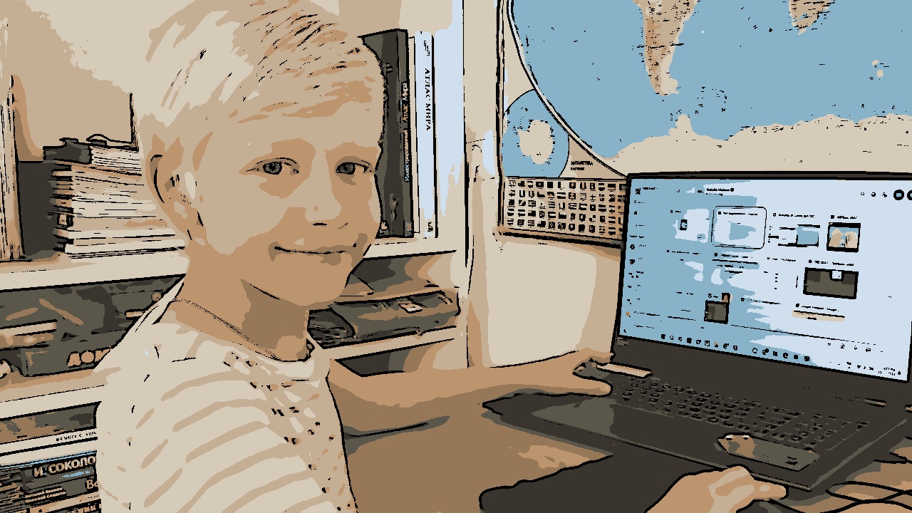 Sergey, de 7 anos, de São Petersburgo, recebeu uma oferta de emprego da Pro32, uma empresa de software