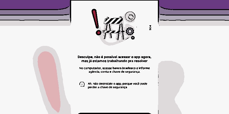 Clientes do Bradesco enfrentaram problemas no app nesta sexta-feira (06/12)