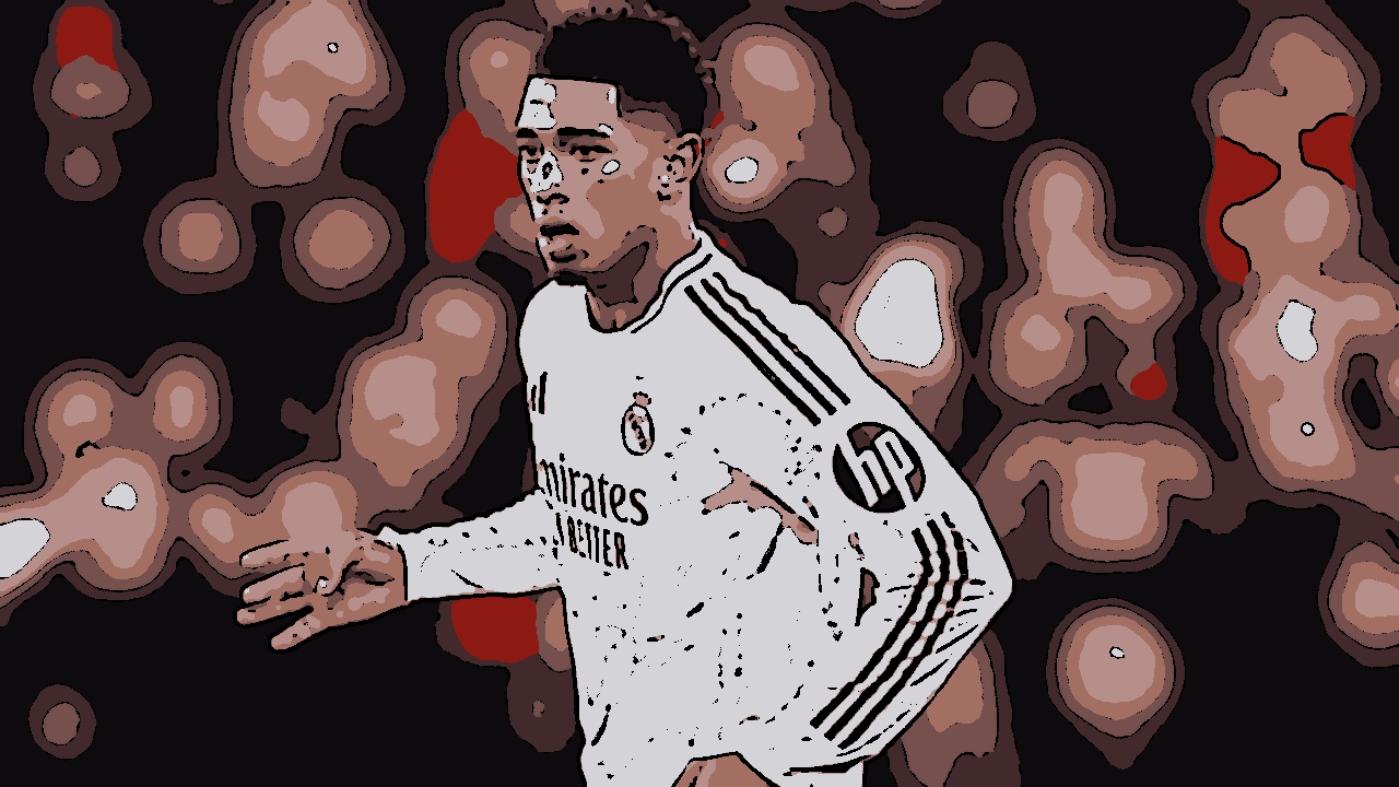 Jude Bellingham entra em campo com o Real Madrid no Santiago Bernabéu contra o Getafe(