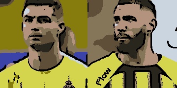 Cristiano Ronaldo e Karim Benzema marcaram um gol cada no confronto entre Al-Nassr e Al-Ittihad