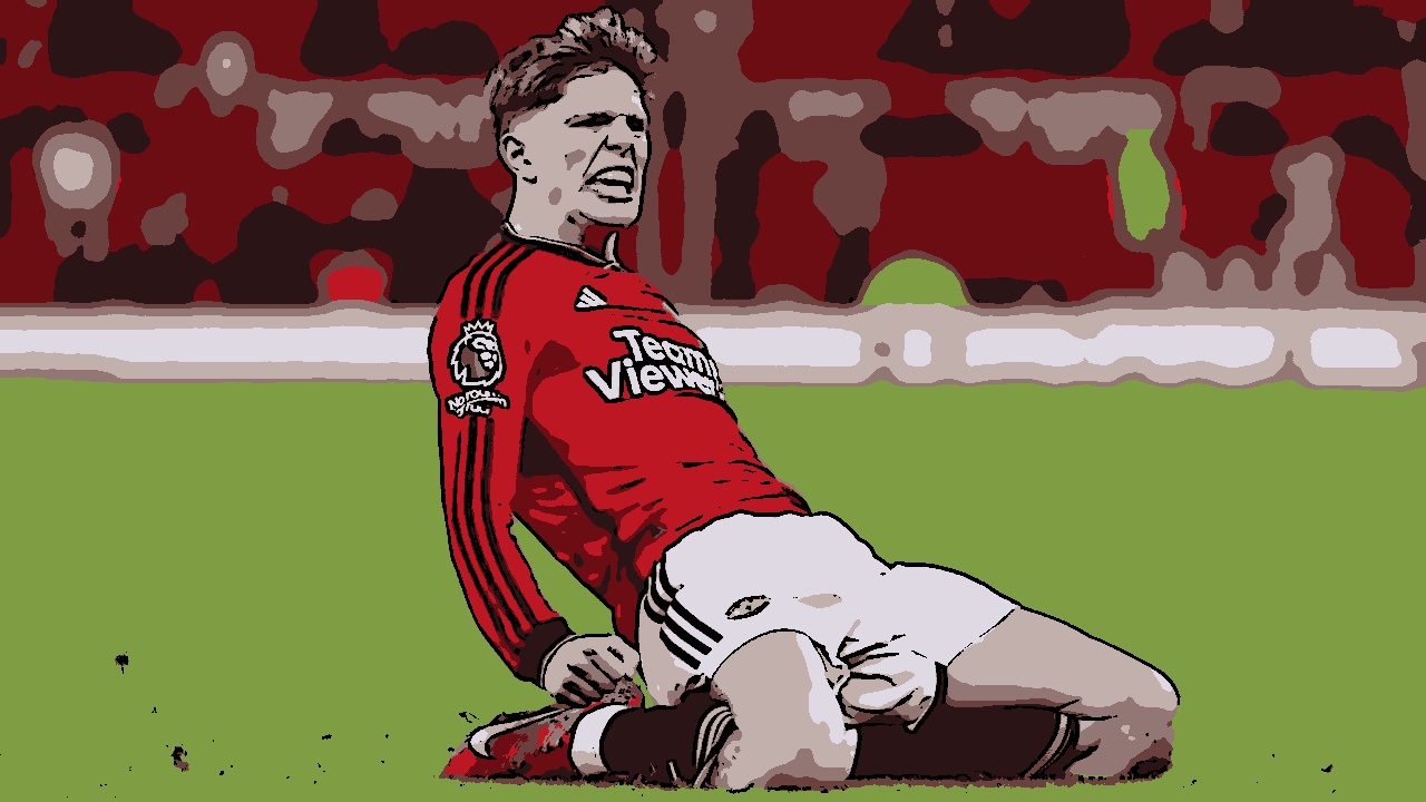 O craque argentino Garnacho é um dos destaques do United na temporada