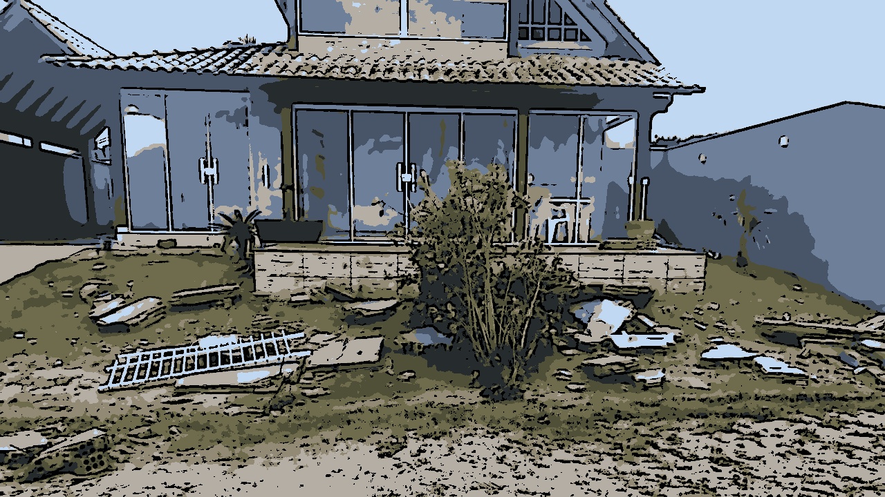 Jaguaruna, em Santa Catarina, foi atingida por um tsunami meteorológico na madrugada desta segunda-feira (2)