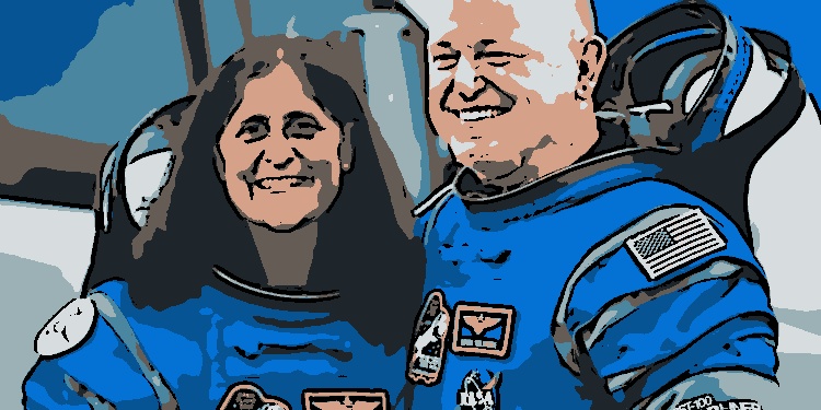 Butch Wilmore, de 59 anos, e Suni Williams, de 61, estão presos no espaço desde junho de 2024