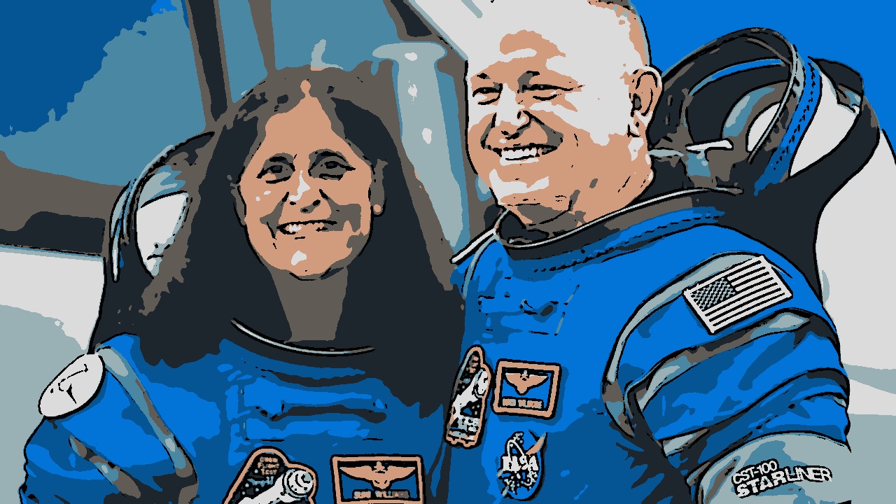 Butch Wilmore, de 59 anos, e Suni Williams, de 61, estão presos no espaço desde junho de 2024