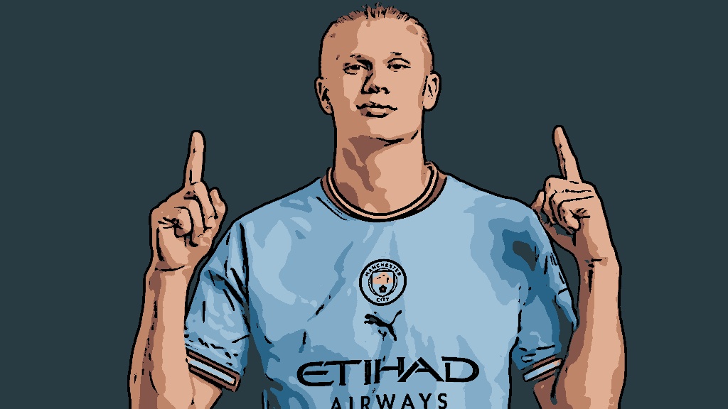Erling Haaland é esperança de gols no City e um dos principais artilheiros da Champions