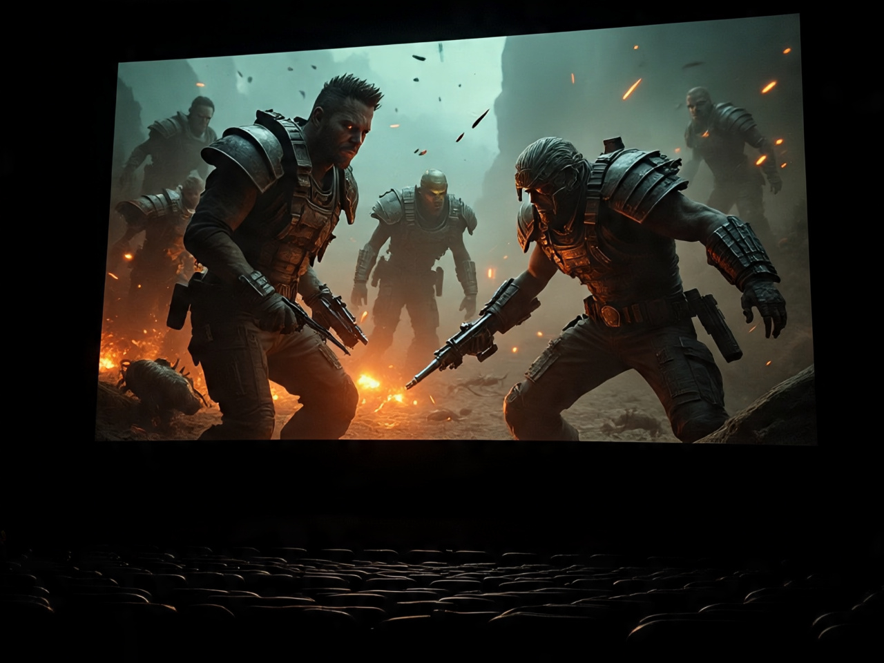 Gears of War, e outros jogos exclusivos, poderão ser rodados em XBox e PlayStation (Foto: Arte/Montagem)
