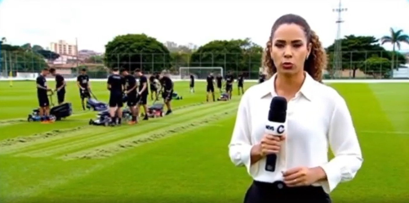 Repórteres fazem reportagens no mundial geradas por IA (Foto: Redes Sociais/Instagram)