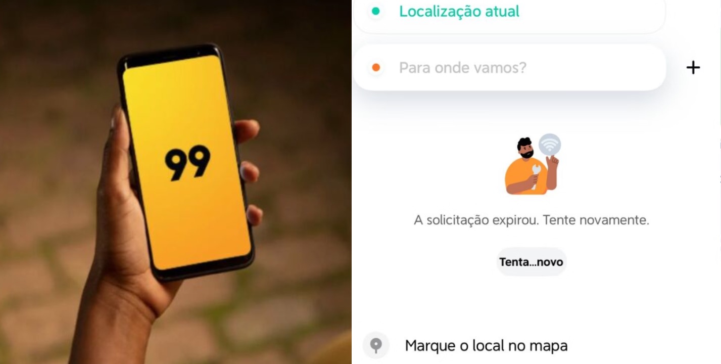 O app 99, um dos principais em operação no país, apresentou instabilidade na manhã desta quarta-feira (15)